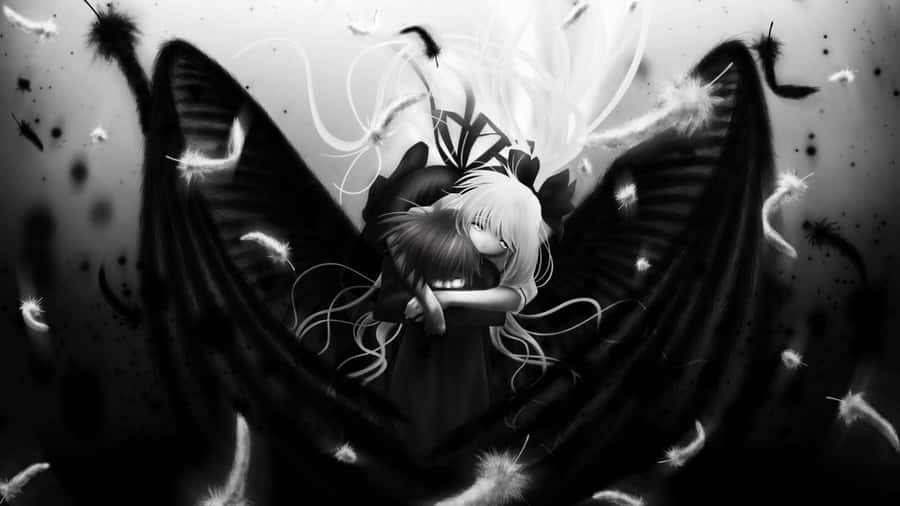 Dark Romance Embrace Wallpaper