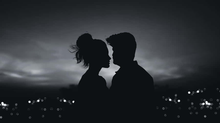 Dark Romance Silhouettes Wallpaper