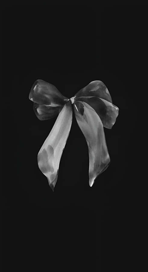 Dark Satin Bow Wallpaper