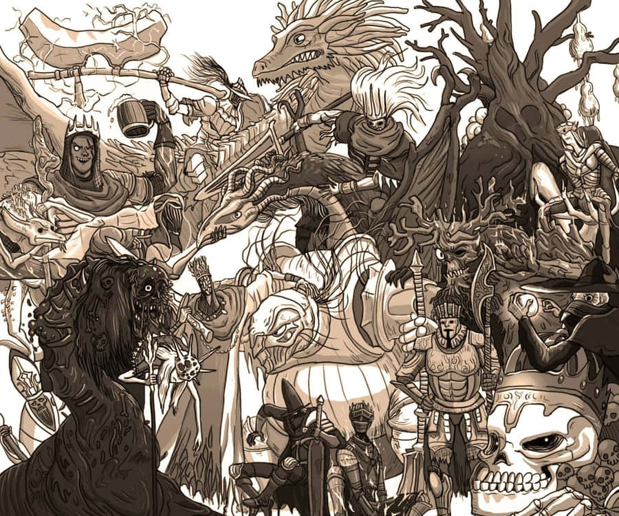 Dark Souls Epic Boss Battle Wallpaper