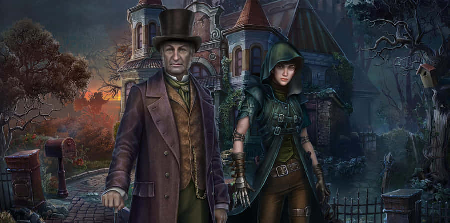 Dark Tales Mysterious Landscape Wallpaper