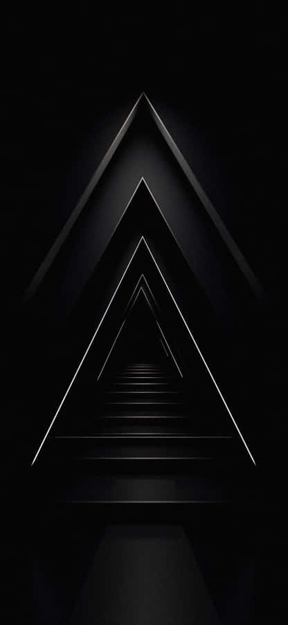 Dark_ Triangular_ Aesthetic_ Abstract Wallpaper
