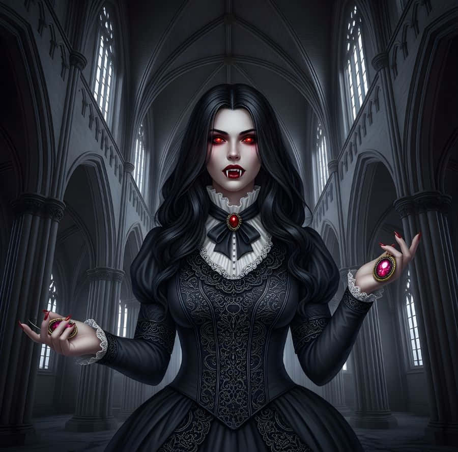 Dark Vampire Queen Pfp Wallpaper