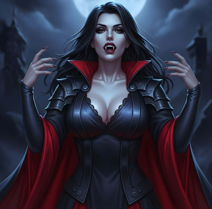 Dark Vampire Queen Pfp Wallpaper