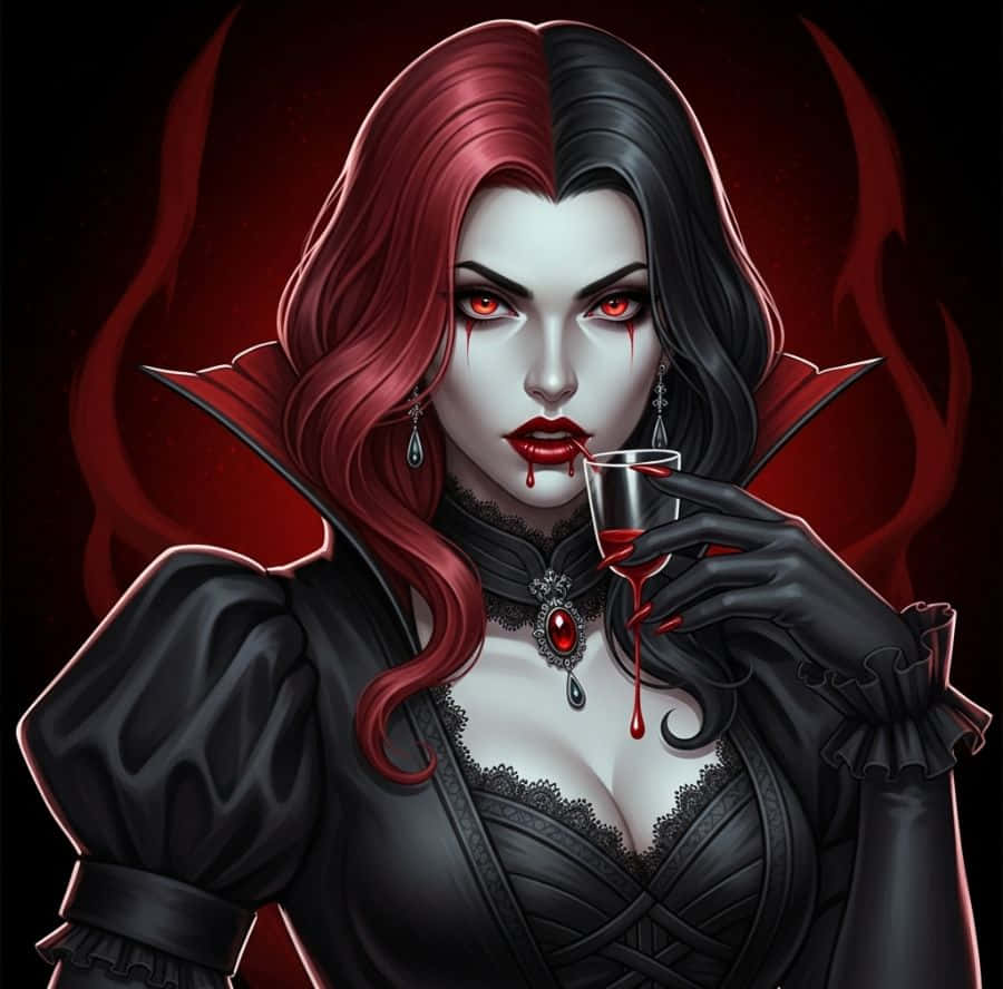 Dark Vampire Queen Pfp Wallpaper