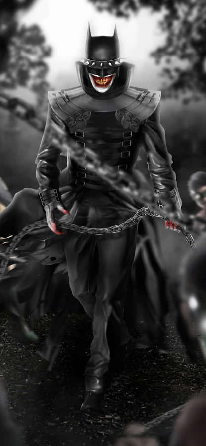 Darkness Looms As The Batman Who Laughs Plans His Sinister Schemes. Wallpaper