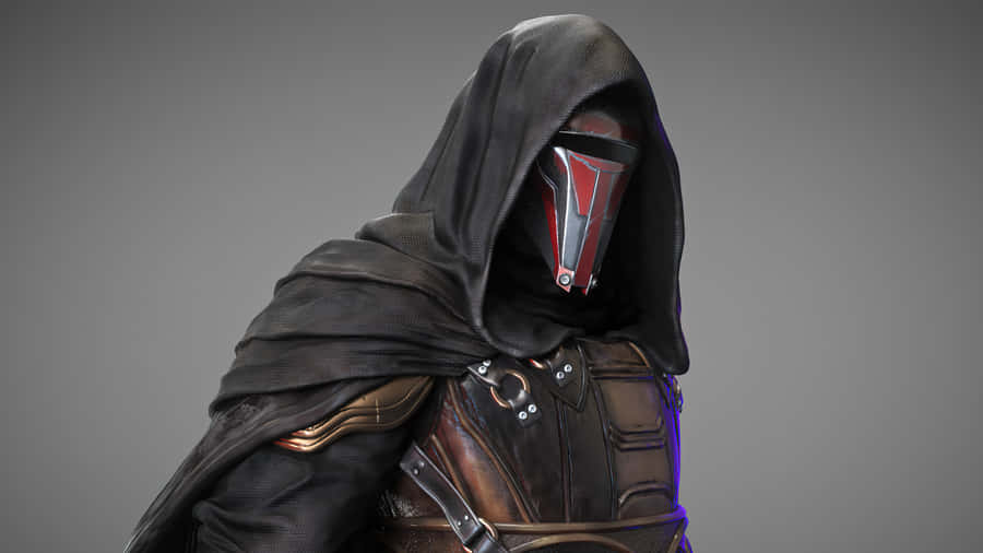 Darth Revan 4k Gray Wallpaper