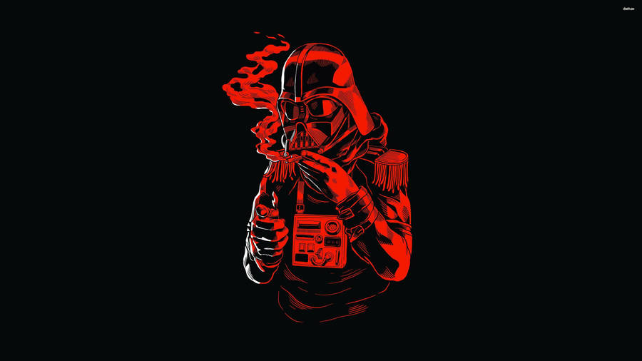 Darth Vader In The Midst Of Evil Wallpaper