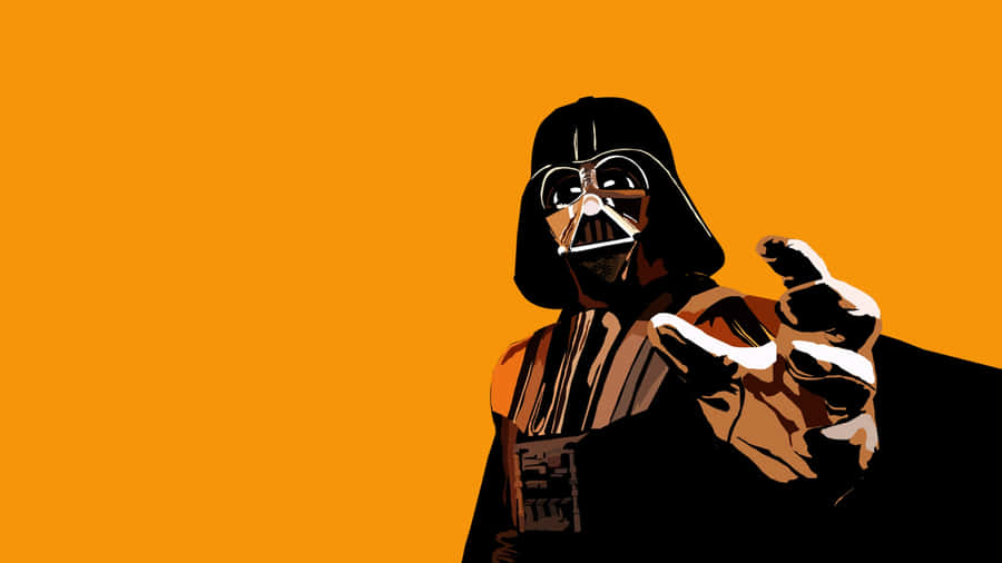 Darth Vader Orange Backdrop Wallpaper
