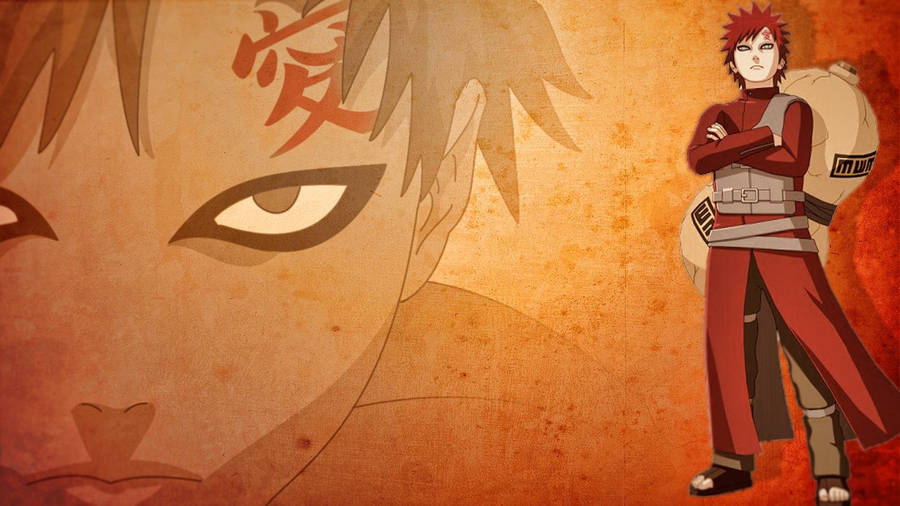 Dashing Gaara Stance Wallpaper