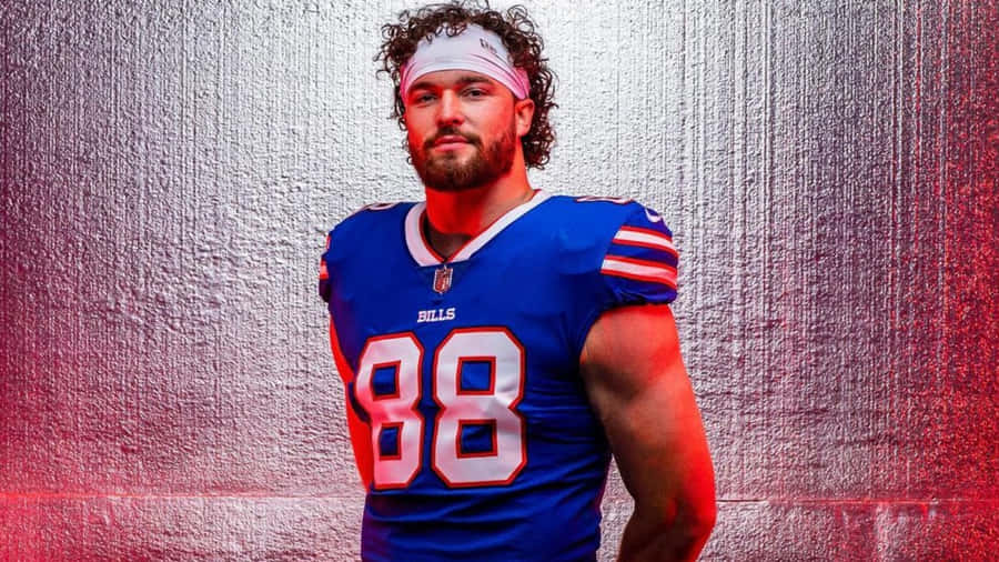 Dawson Knox Buffalo Bills Portrait Wallpaper