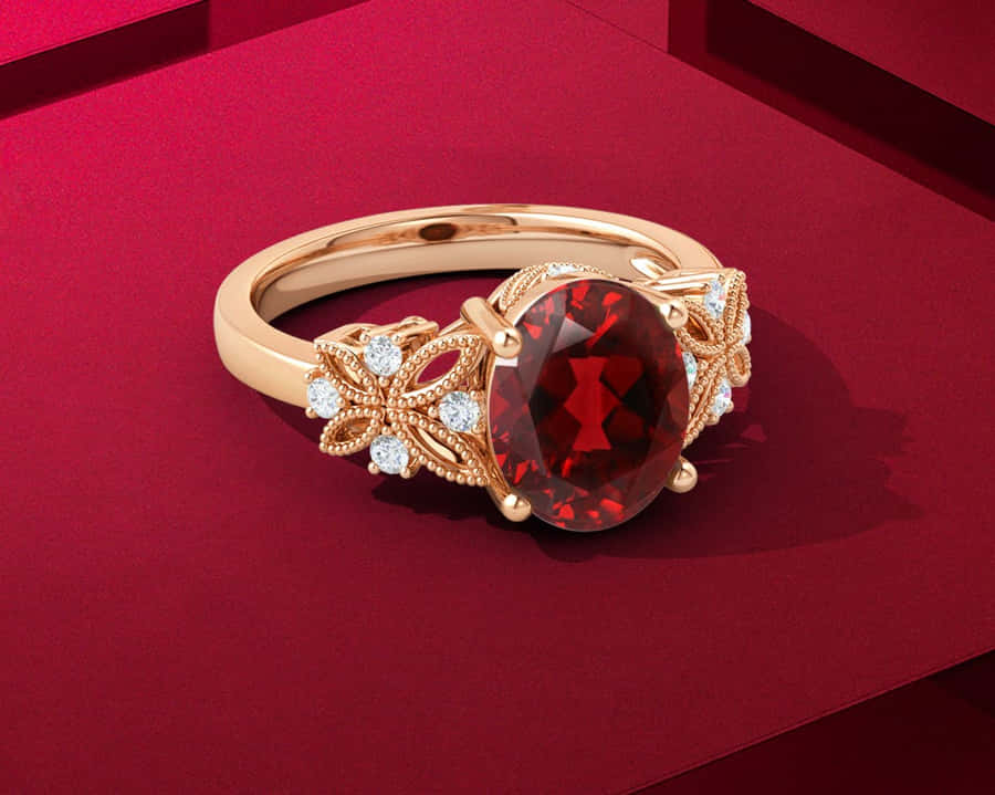 Dazzling Red Diamond Wallpaper