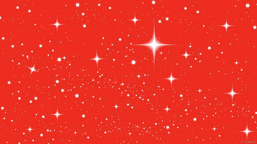 Dazzling Stars On A Red Background Wallpaper