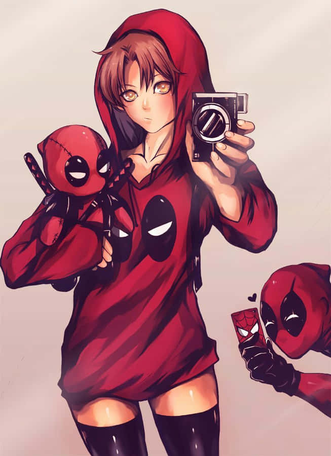 Deadpool And Lady Deadpool: Unstoppable Mercenary Duo Wallpaper