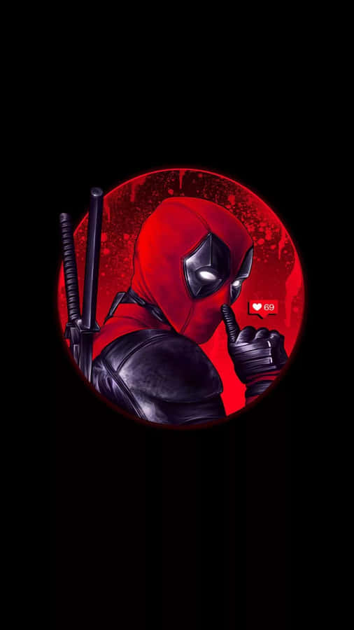 Deadpool Loves His New Iphone Wallpaper