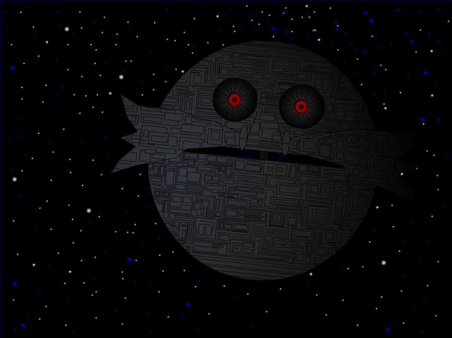 Death Egg Looming Over The Explosive Horizon Wallpaper