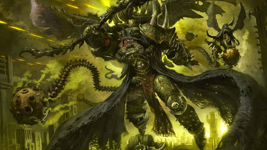 Death Guard Chaos Lord Wallpaper