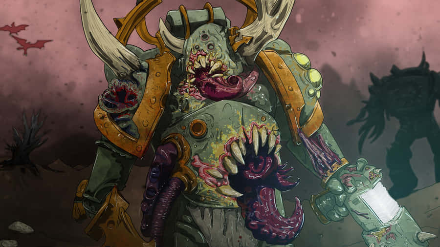 Death Guard Chaos Marine Wallpaper