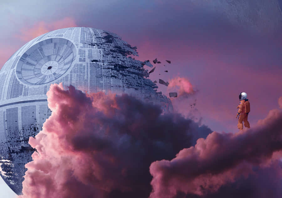 Death Star Destruction Scene Wallpaper