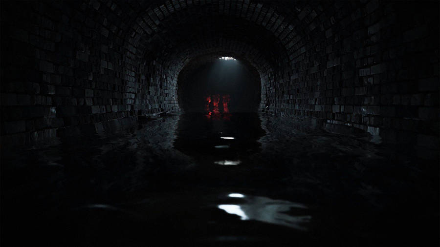 Death Stranding 1920x1080 Flooded Tunnel Wallpaper