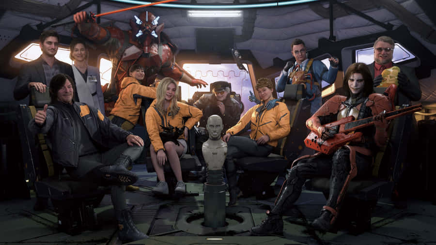 Death Stranding 2 Character Lineup Wallpaper
