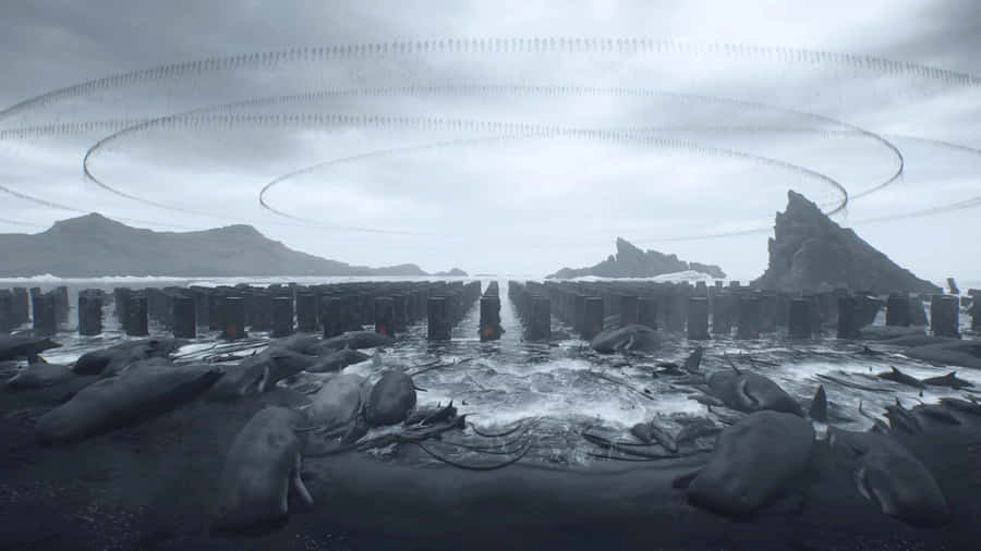 Death Stranding 2 Mysterious Landscape Wallpaper