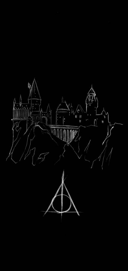 Deathly Hallows Harry Potter Hogwarts Iphone Wallpaper