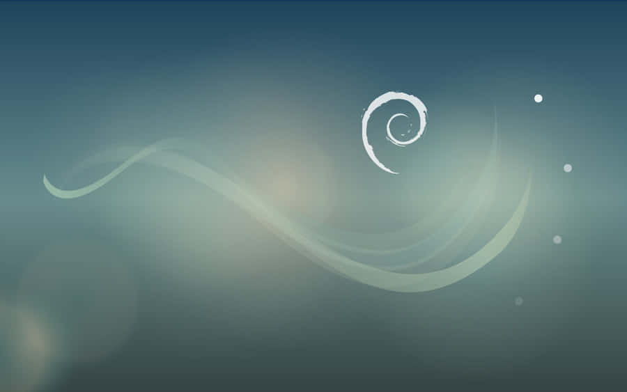 Debian Abstract Swirl Background Wallpaper