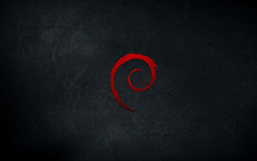Debian Logo Dark Background Wallpaper
