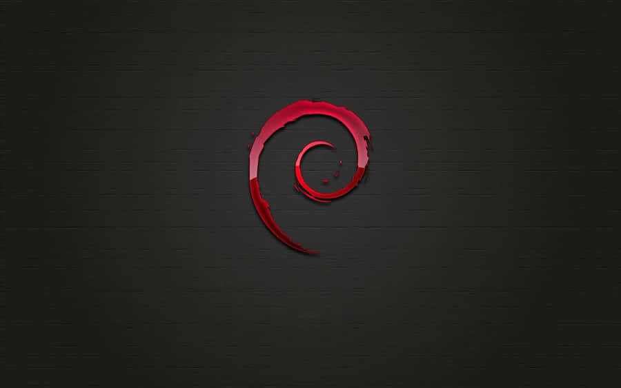 Debian Logo Dark Background Wallpaper