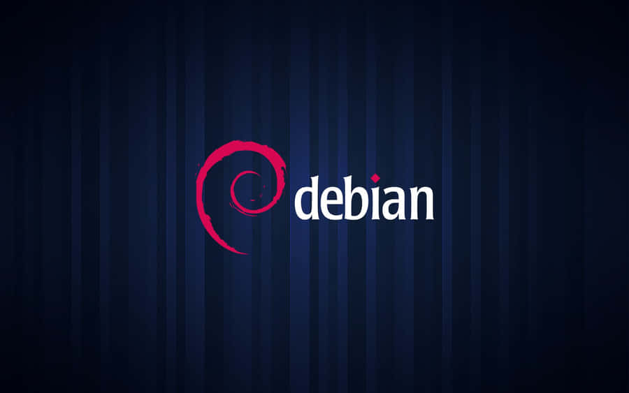 Debian Logo Dark Background Wallpaper