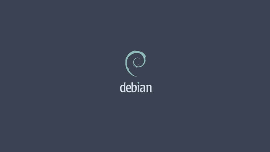 Debian Logo Dark Background Wallpaper