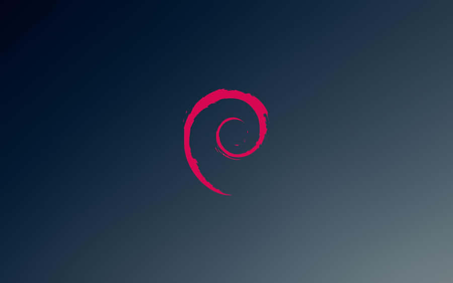 Debian Logo Gradient Background Wallpaper
