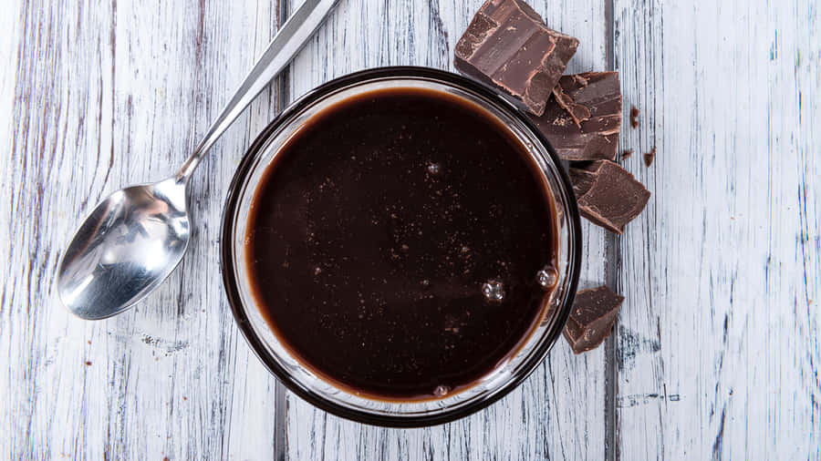 Decadent Dark Chocolate Delight Wallpaper