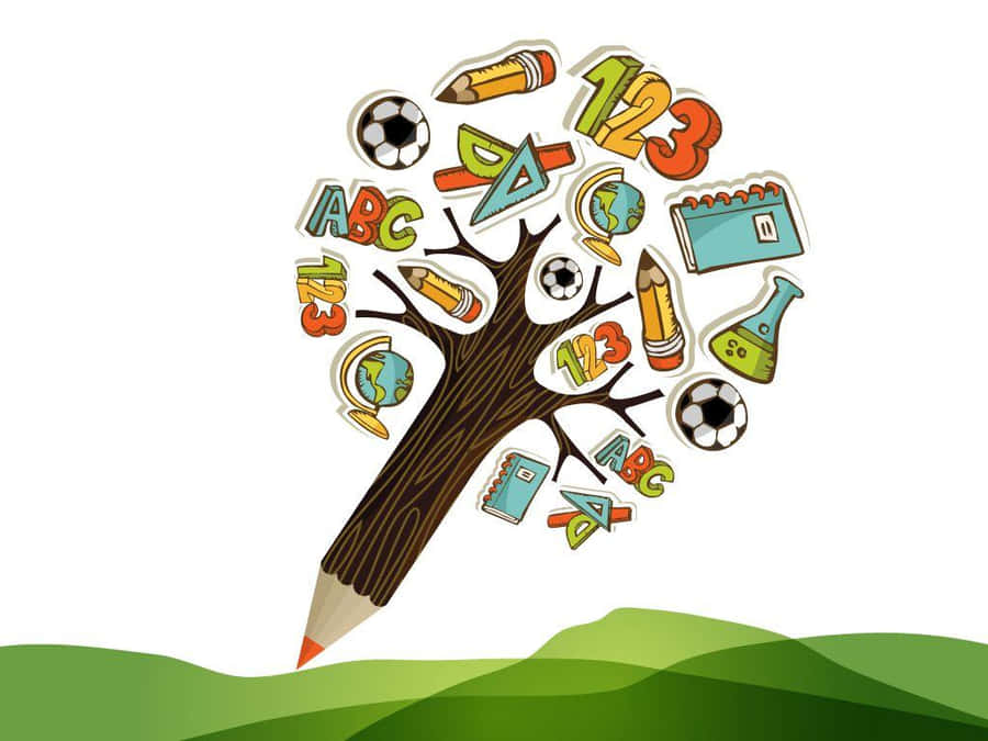 Dedicated Student Engaged In Comprehensive Learning Wallpaper