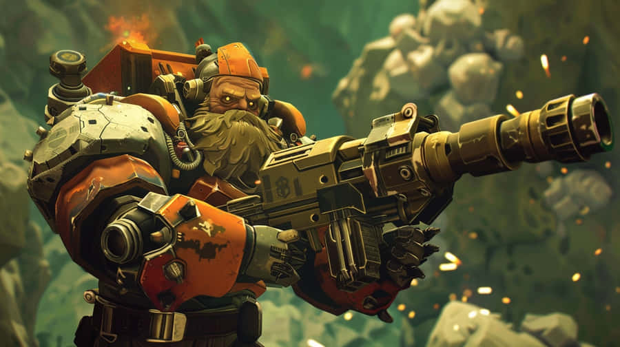 Deep_ Rock_ Galactic_ Dwarven_ Gunner Wallpaper