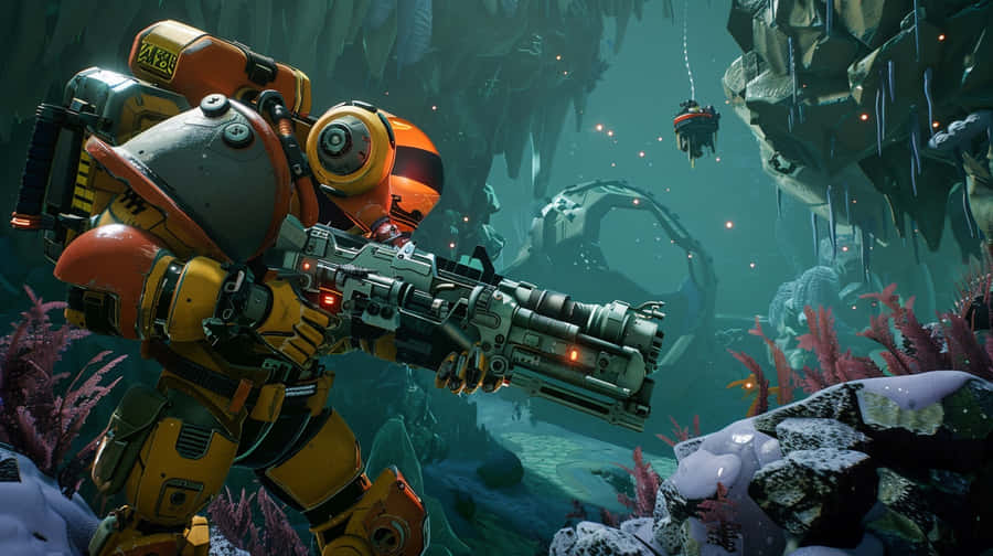 Deep_ Rock_ Galactic_ Dwarven_ Miner_ Action Wallpaper