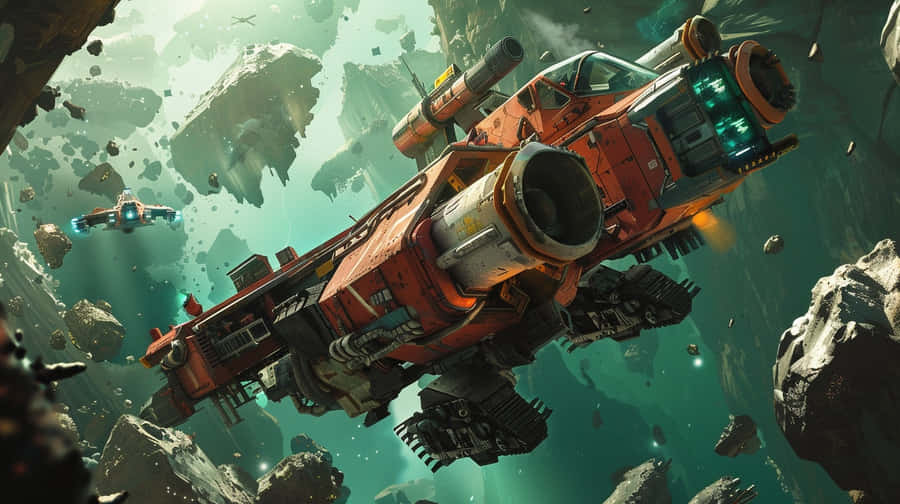 Deep Rock Galactic Spaceship Extraction Wallpaper