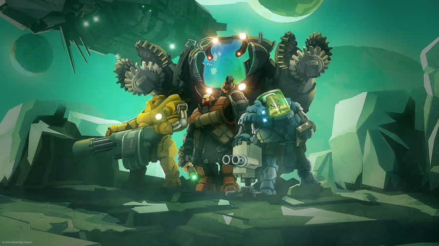 Deep_ Rock_ Galactic_ Team_ Artwork Wallpaper