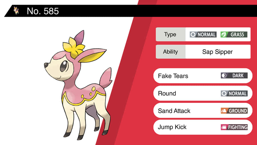 Deerling Pokedex Entry Wallpaper