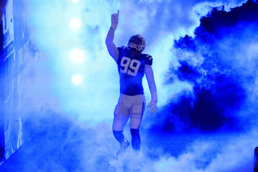 Deforest Buckner In Blue Smoke And Light Wallpaper