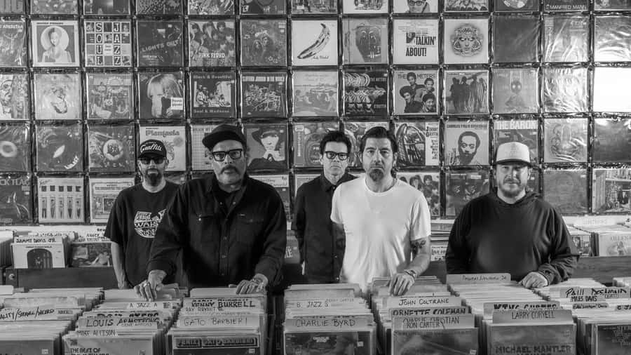 Deftones Band In Record Store Wallpaper