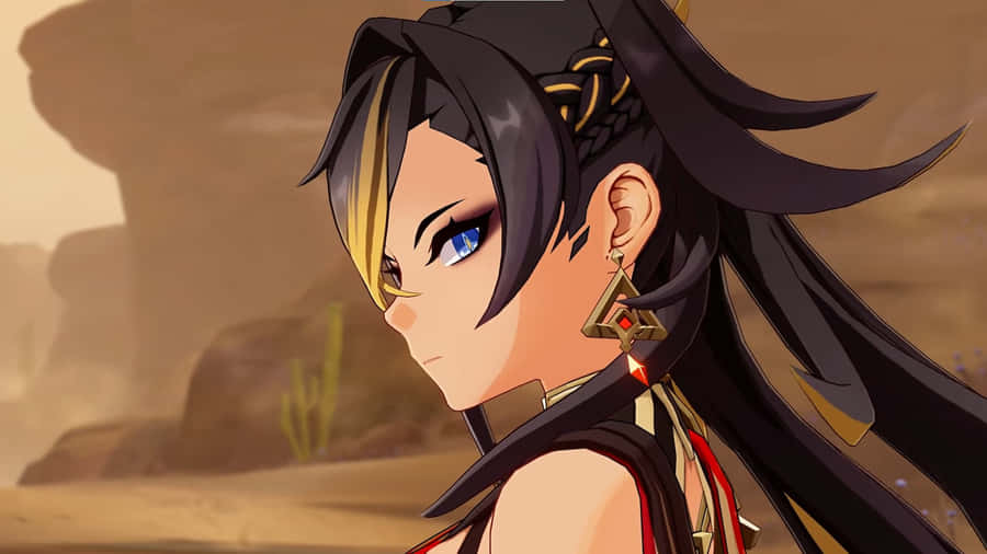 Dehya Desert Warrior Profile Wallpaper