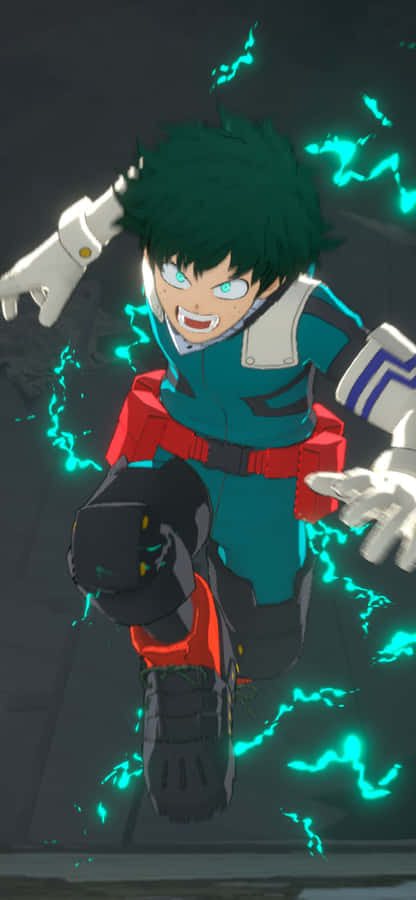 Deku From My Hero Academia Excels As The Series' Top Student Wallpaper