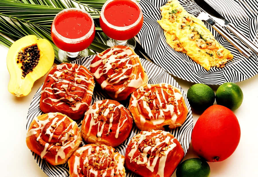 Delectable Cinnamon Rolls Wallpaper