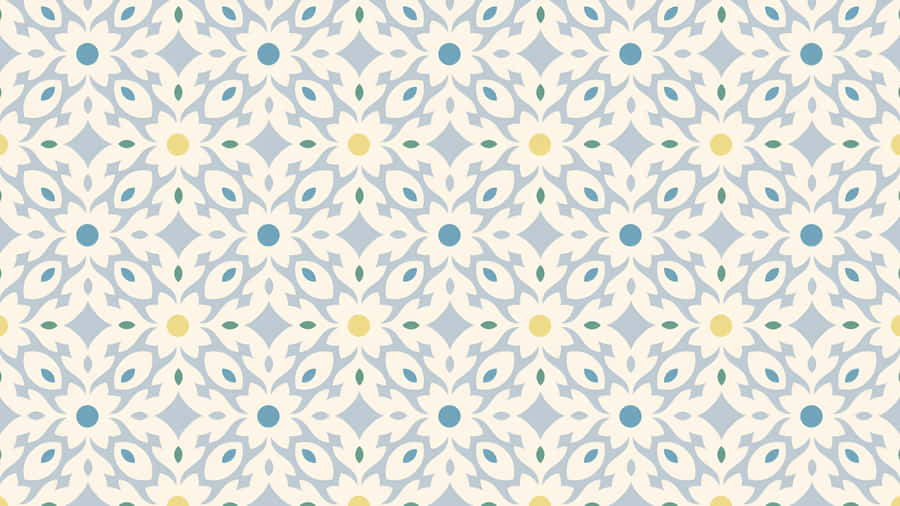 Delicate Oriental Floral Pattern Wallpaper