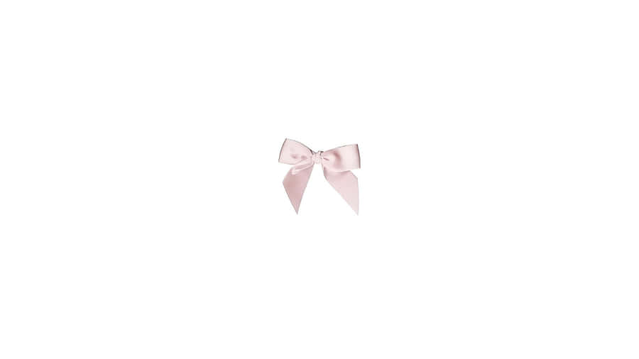 Delicate Pink Aesthetic Bow Wallpaper