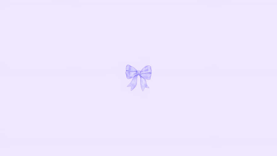 Delicate Purple Aesthetic Bow Wallpaper