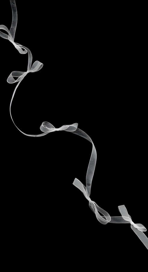 Delicate Ribbon Flow Wallpaper