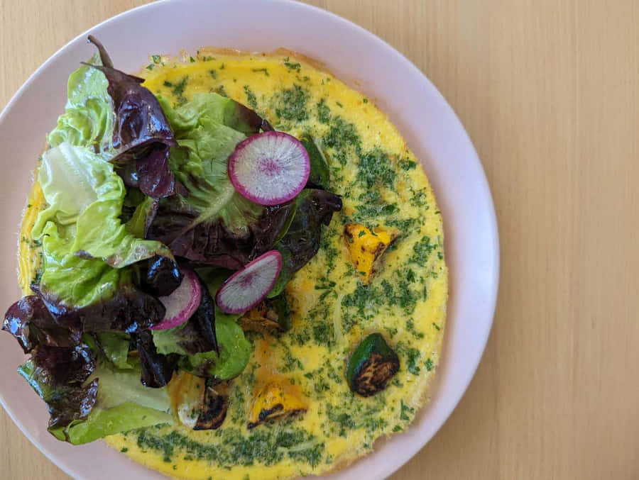 Delicious And Colorful Meal Presentation Wallpaper